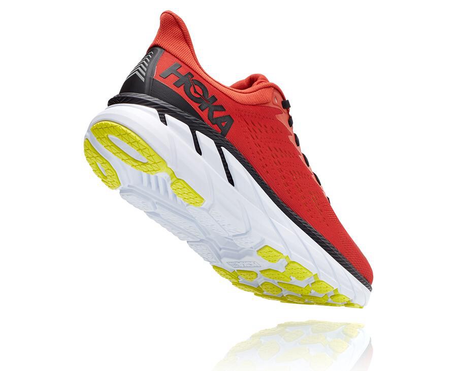 Hoka Australia One One Clifton 7 - Mens Running Shoes Red - PANTE-7504